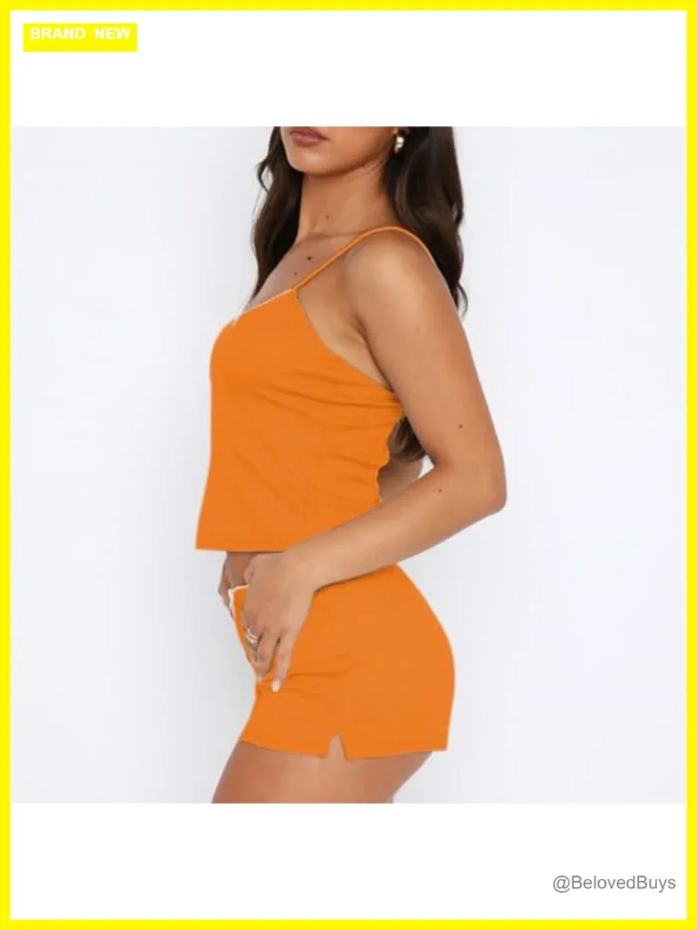 Floral Pajama Set Spaghetti Strap Lace Cami Crop Top & Shorts Lounge Set